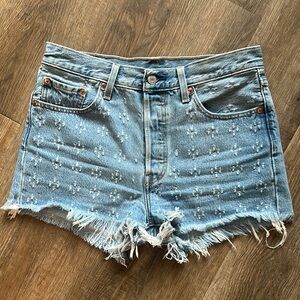 Levi's 501 Light Blue Jean Shorts